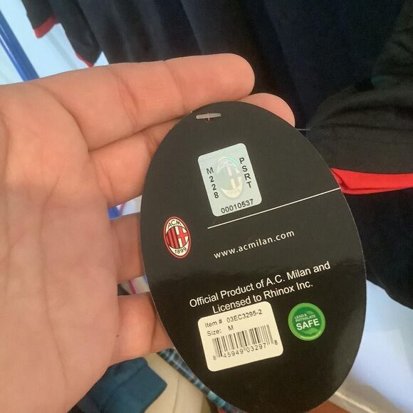 Jersey fútbol football top tee t shirt size medium m Associazione Calcio Milan c - Picture 2 of 5